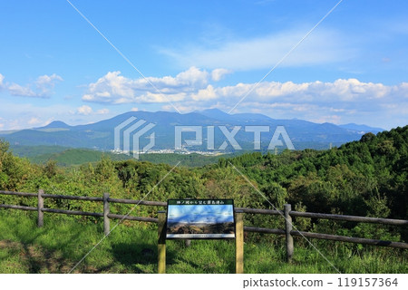 Kirishima mountain range seen from Jinnooka Kirishima mountain range seen from Jinnooka 119157364