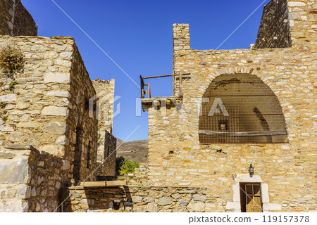 Tower houses in Vathia Greece Mani Peninsula 119157378