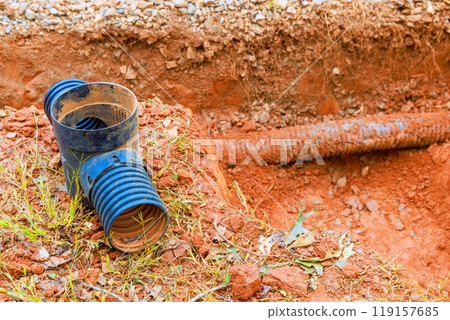 In event that damaged storm drain systems are to be replaced, replace underground storm sewers in trench In event that damaged storm drain systems are to be replaced, replace underground storm sewers in trench 119157685