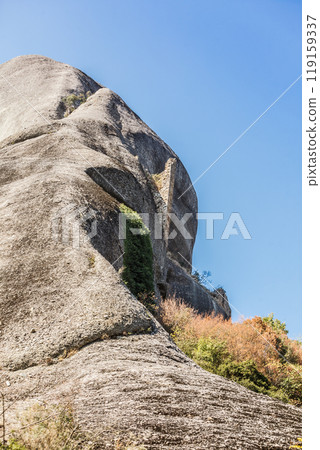 Cliffs rocky formations in Greece Meteora 119159337