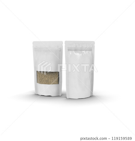 blank packaging foil package for snack 119159589