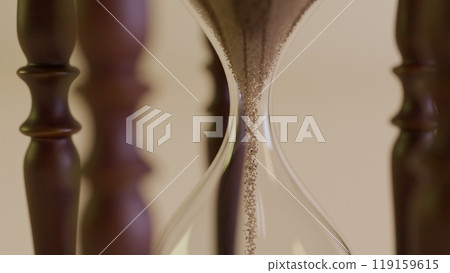 deep of field hourglass on background deep of field hourglass on background 119159615