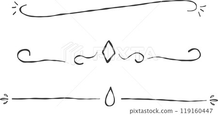 Simple and stylish monochrome line drawing decoration set Simple and stylish monochrome line drawing decoration set 119160447
