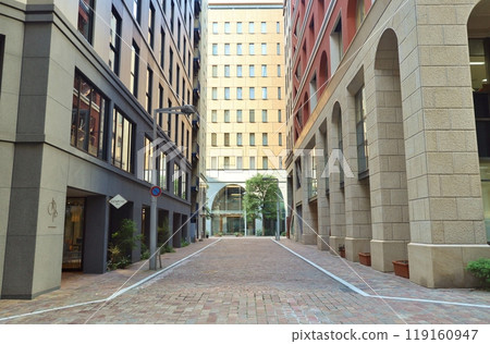 Shiodome Italian Town in the morning Shiodome Italian Town in the morning 119160947