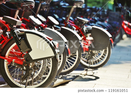Urban bicycle rental station Urban bicycle rental station 119161051
