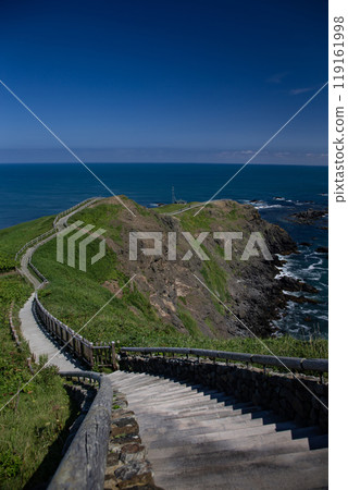 Cape Erimo, where the earth appears round 119161998