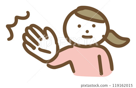 一位穿著休閒服的年輕女子發表尖刻言論(上半身) 一位穿著休閒服的年輕女子發表尖刻言論(上半身) 119162015