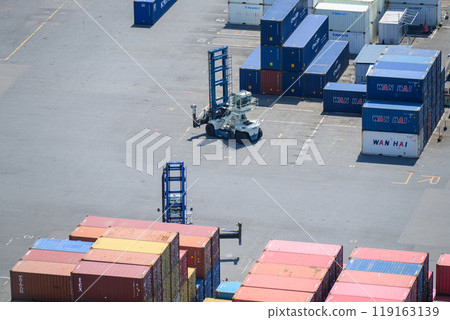 Container and forklift Container and forklift 119163139