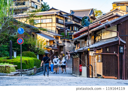 Streets of Japanese houses, Kyoto, Ninenzaka Streets of Japanese houses, Kyoto, Ninenzaka 119164119