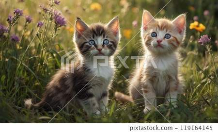 草地上的小貓 119164145
