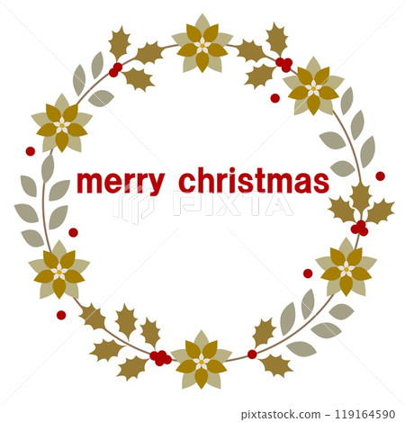 Merry Christmas Merry Christmas Frame White Background Merry Christmas Merry Christmas Frame White Background 119164590