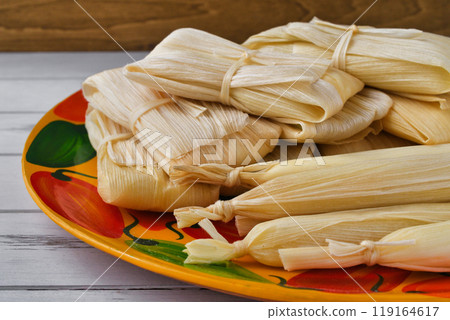 Mexican food tamales 119164617