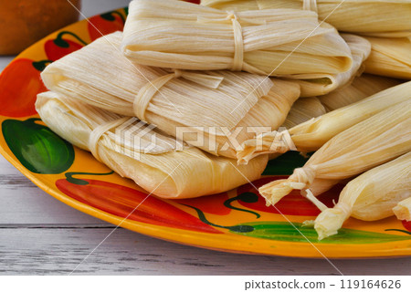 墨西哥食品玉米粉蒸肉 119164626