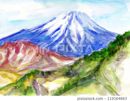 從雁原折山眺望富士山 從雁原折山眺望富士山 119164663