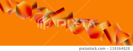 Neon color geometric shapes square triangle circle abstract background. Vector Illustration For Wallpaper, Banner, Background, Card, Book Illustration, landing page Neon color geometric shapes square triangle circle abstract background. Vector Illustration For Wallpaper, Banner, Background, Card, Book Illustration, landing page 119164828
