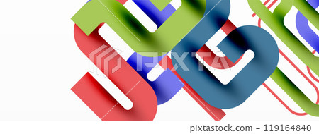 Wave lines minimal abstract background 119164840