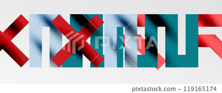 Colorful squares, lines minimal abstract background. Vector Illustration For Wallpaper, Banner, Background, Card, Book Illustration, landing page 119165174