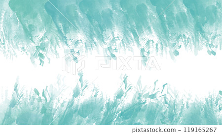 Abstract green watercolor background.Hand painted watercolor. vector 119165267