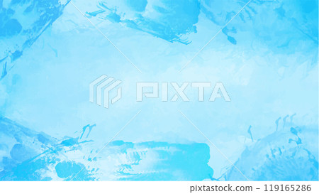 Abstract blue watercolor background.Hand painted watercolor. vector 119165286