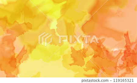 Abstract orange watercolor background.Hand painted watercolor. vector 119165321