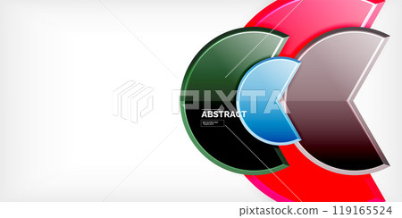 Glass reflective geometric round shapes background. Vector Illustration For Wallpaper, Banner, Background, Card, Book Illustration, landing page Glass reflective geometric round shapes background. Vector Illustration For Wallpaper, Banner, Background, Card, Book Illustration, landing page 119165524