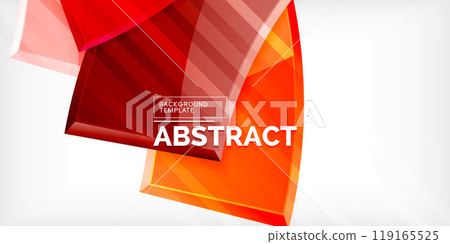 Round 3d shapes, plates background. Creative composition design template Round 3d shapes, plates background. Creative composition design template 119165525