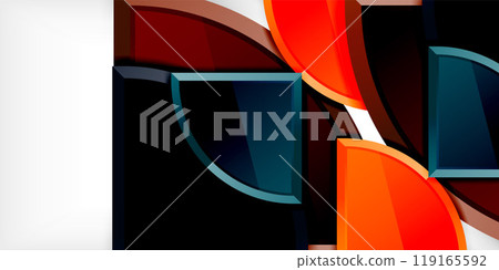 Glossy circles geometric background. Vector Illustration For Wallpaper, Banner, Background, Card, Book Illustration, landing page Glossy circles geometric background. Vector Illustration For Wallpaper, Banner, Background, Card, Book Illustration, landing page 119165592