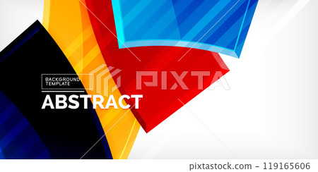 Round 3d shapes, plates background. Creative composition design template Round 3d shapes, plates background. Creative composition design template 119165606