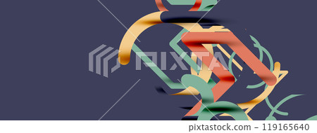 Linear design colorful circles and lines Linear design colorful circles and lines 119165640
