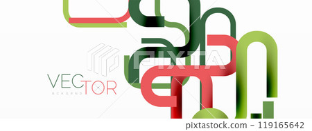 Abstract background curvy lines, minimal geometric design template Abstract background curvy lines, minimal geometric design template 119165642