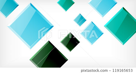 Colorful squares with reflections abstract background design. Vector Illustration For Wallpaper, Banner, Background, Card, Book Illustration, landing page Colorful squares with reflections abstract background design. Vector Illustration For Wallpaper, Banner, Background, Card, Book Illustration, landing page 119165653