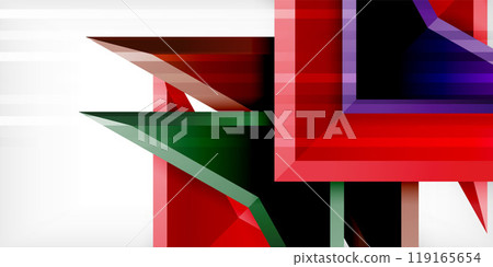 Abstract background color triangles and arrows composition. Vector Illustration For Wallpaper, Banner, Background, Card, Book Illustration, landing page Abstract background color triangles and arrows composition. Vector Illustration For Wallpaper, Banner, Background, Card, Book Illustration, landing page 119165654