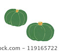 hand drawn style cute pumpkin 119165722