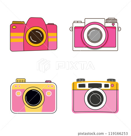 Cute Pink Girly Digital Camera Photo Photography Set 119166253