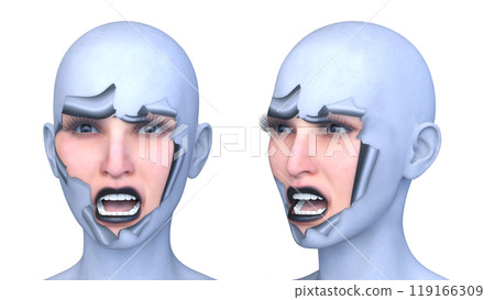 女人的臉的特寫 119166309