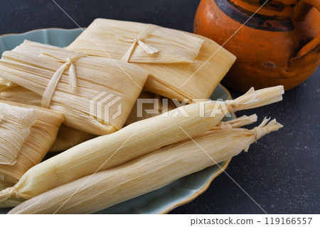 Mexican cuisine tamales and atole Mexican cuisine tamales and atole 119166557