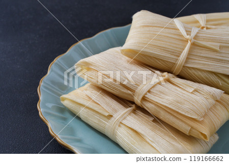 墨西哥食品玉米粉蒸肉 119166662