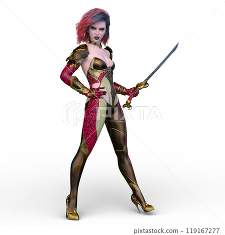 Female swordsman Female swordsman 119167277