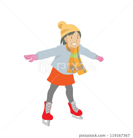 女孩滑冰 女孩滑冰 119167367