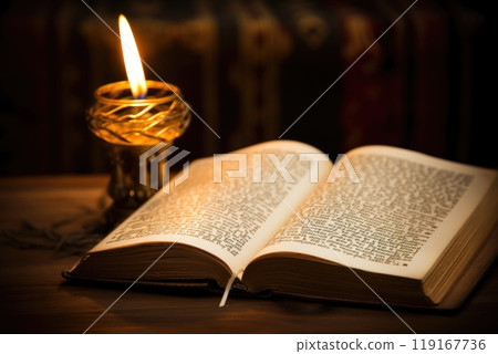 Yom Kippur: the Day of Atonement, a pivotal day in Jewish tradition for reflection, repentance, and seeking forgiveness, embodying spiritual renewal and communal introspectio 119167736