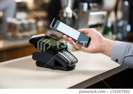 Contactless method: cashless payment using credit card, nfc phone, facilitating quick, secure transactions, eliminating need for physical cash, promoting efficient digital financial operations. Contactless method: cashless payment using credit card, nfc phone, facilitating quick, secure transactions, eliminating need for physical cash, promoting efficient digital financial operations. 119167892