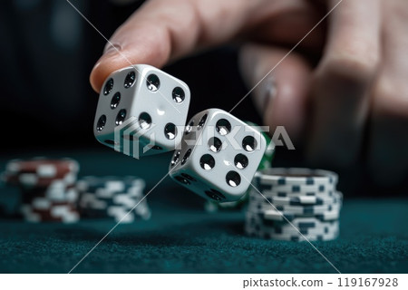 Casino thrill: excitement of playing casino games, capturing adrenaline rush, strategic thinking, high stakes atmosphere that make gaming experience both exhilarating, engaging. 119167928