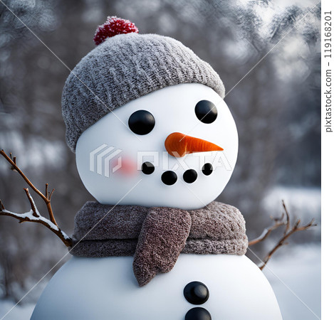 雪人 雪人 冬天 聖誕節 119168201