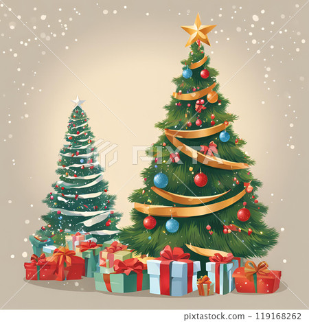 聖誕樹冬天雪聖誕節 119168262