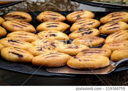 Eastern Pastries with Honey Syrup 119168759