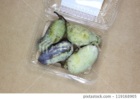 A ripe pawpaw ready to eat 119168905
