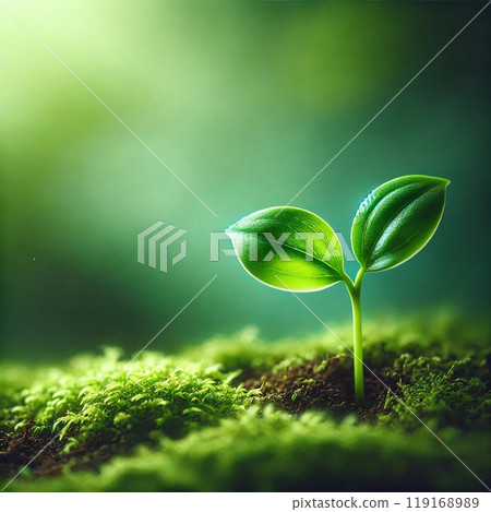Growth of new leaves 119168989
