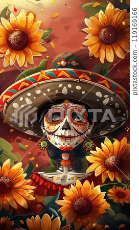 day of the dead poster 119169166