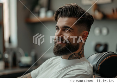 in the barbershop in the barbershop 119169189