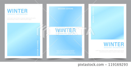 Gradient Pastel Winter Background. Abstract vector illustration. Sky colors wallpaper. Set of Wavy aesthetic backdrops in light blue colors Gradient Pastel Winter Background. Abstract vector illustration. Sky colors wallpaper. Set of Wavy aesthetic backdrops in light blue colors 119169293
